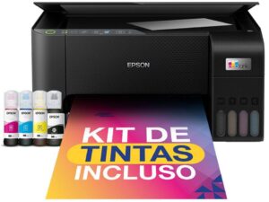 Impressora Multifuncional Jato de Tinta Epson Ecotank L3250 Colorido Wi-Fi
