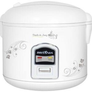 Panela eletrica de arroz britania 5 xicaras 1.2l - branca 127v