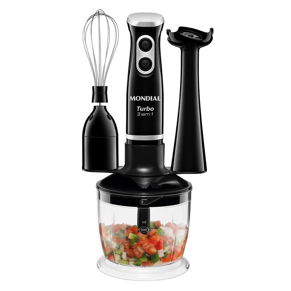 Mixer Turbo 3 em 1 Mondial 350W Preto 127V - M-14
