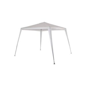 Tenda Barraca Gazebo Praia 2,4M X 3M Ráfia Branco Dobrável Mor