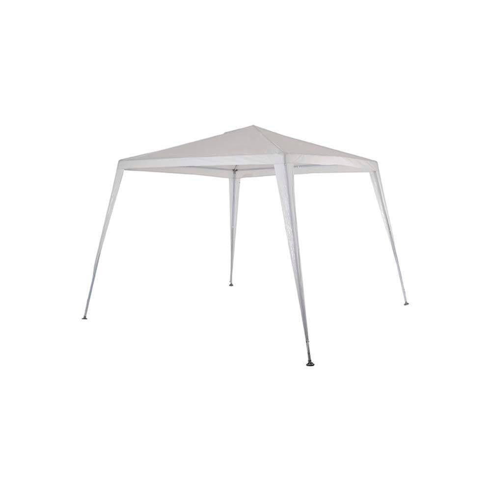Tenda Barraca Gazebo Praia 2,4M X 3M Ráfia Branco Dobrável Mor