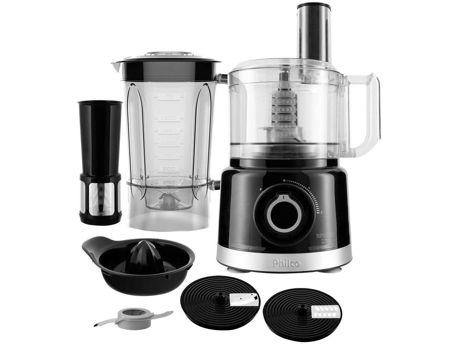 Multiprocessador pmp1500p turbo 5 em 1 1000w preto philco 110v