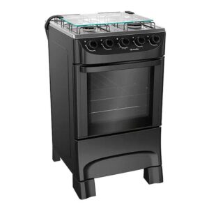 Fogão Mueller MFI4BA Acendimento Manual 4 Bocas Mesa Inox Forno 48,1L