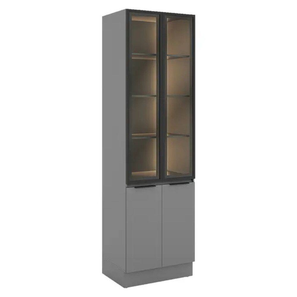 Paneleiro Telasul Lumina com Rodapé 70cm LED 4 Portas