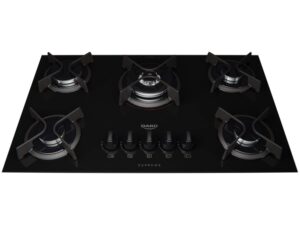 Cooktop Supreme 5 Bocas Automático Mesa de Vidro Mega Chama Bivolt Dako