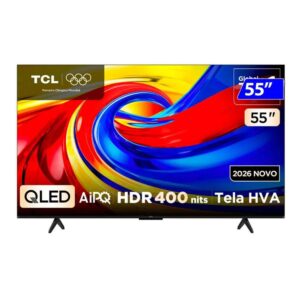 Smart TV TCL QLED 55 Polegadas 4K Wi-Fi Google TV Comando de Voz 55P7L