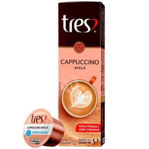 Cápsula de Café Capuccino Avelã 10 Unidades 3 Corações