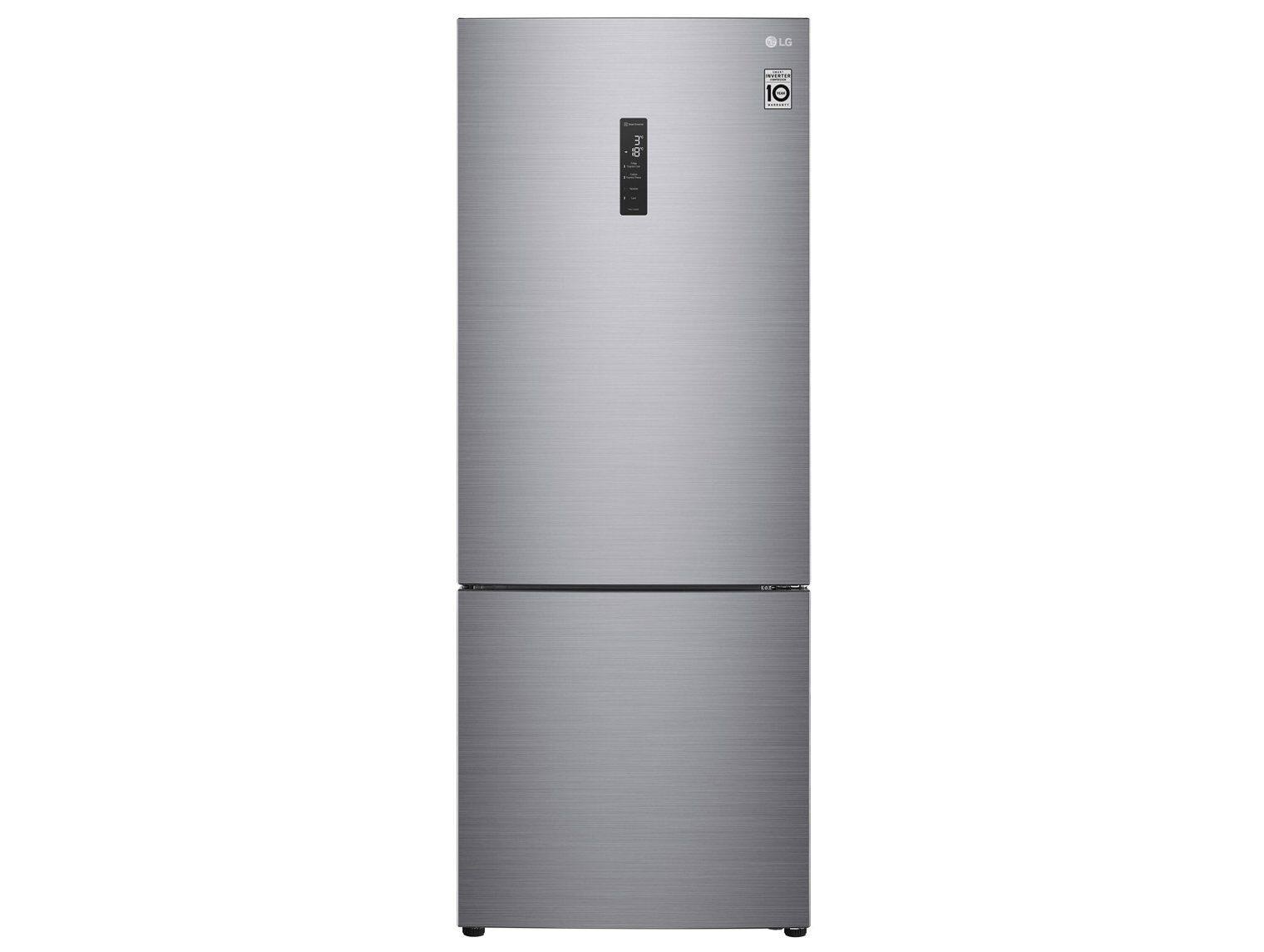 Geladeira LG Smart Frost Free Inverter Inverse 451 Litros Inox GC-B569NLL