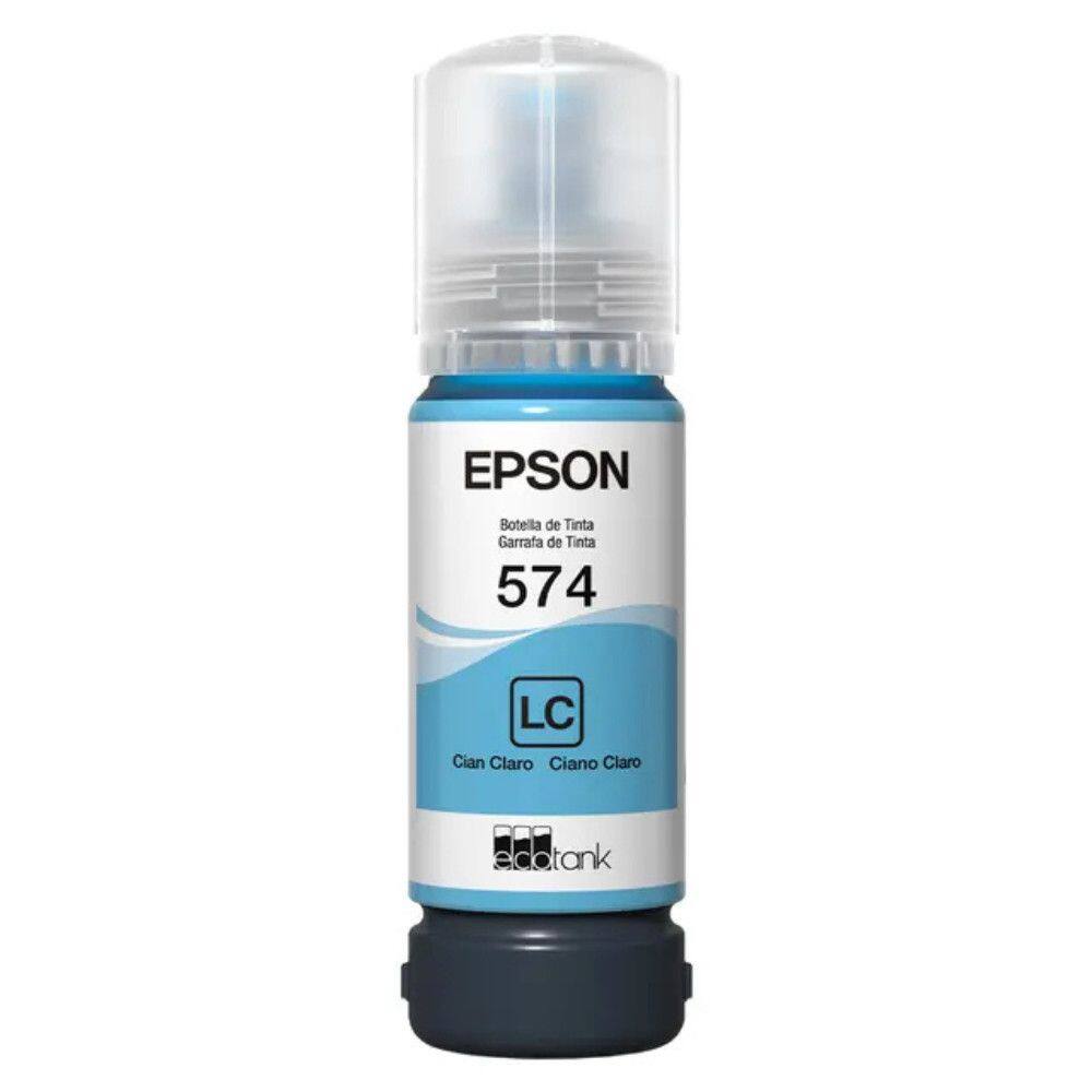 Refil para Tanque de Tinta Epson Ciano Claro 574 até 2.100 Fotografias