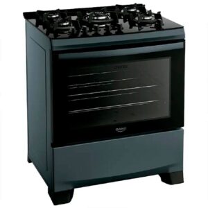 Fogão Dako Supreme 5 Bocas Automático Mesa de Vidro Forno 100L Bivolt