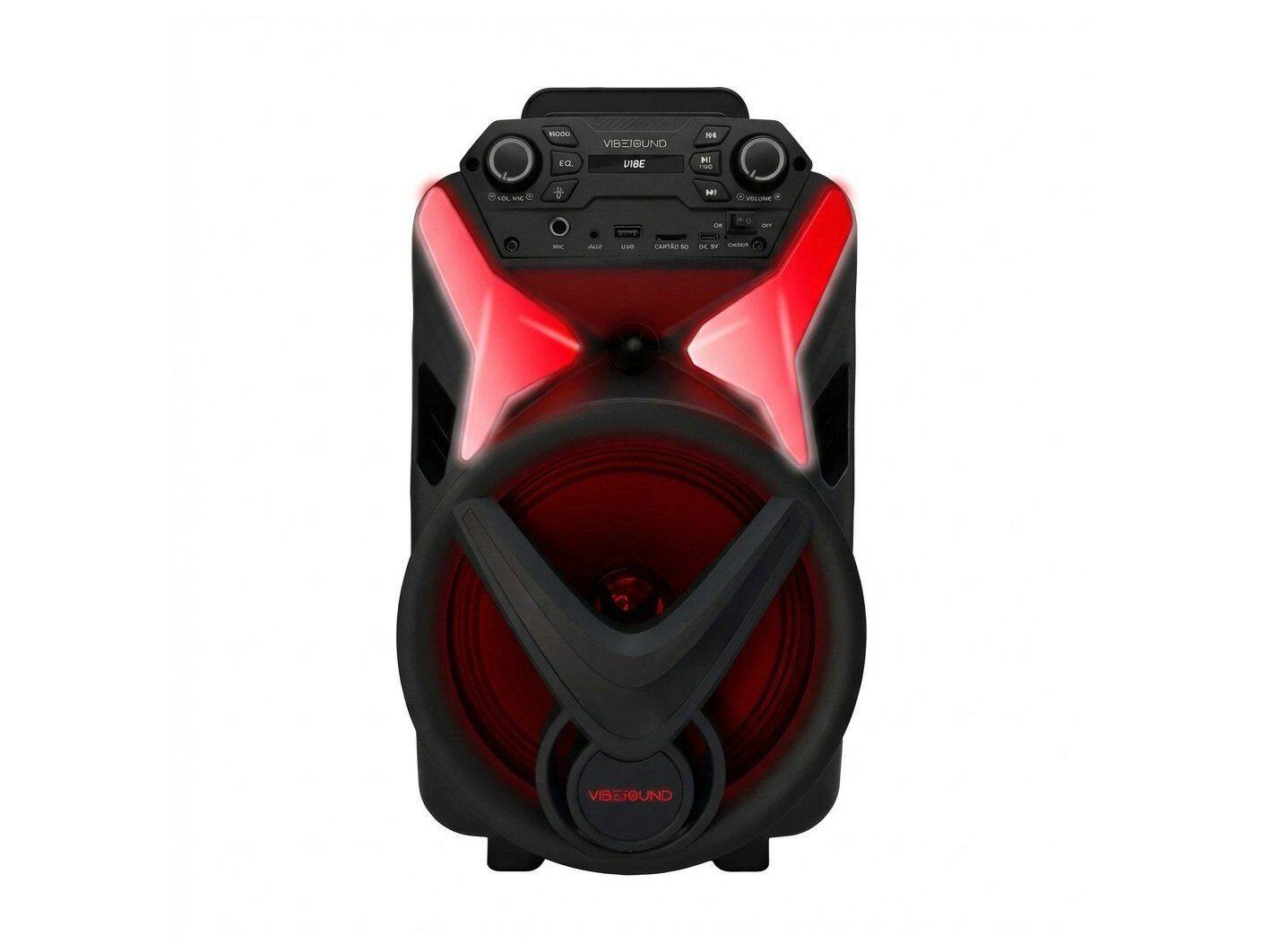 Caixa de Som Amplificada VibeSound VS002 340RMS Bluetooth com Microfone
