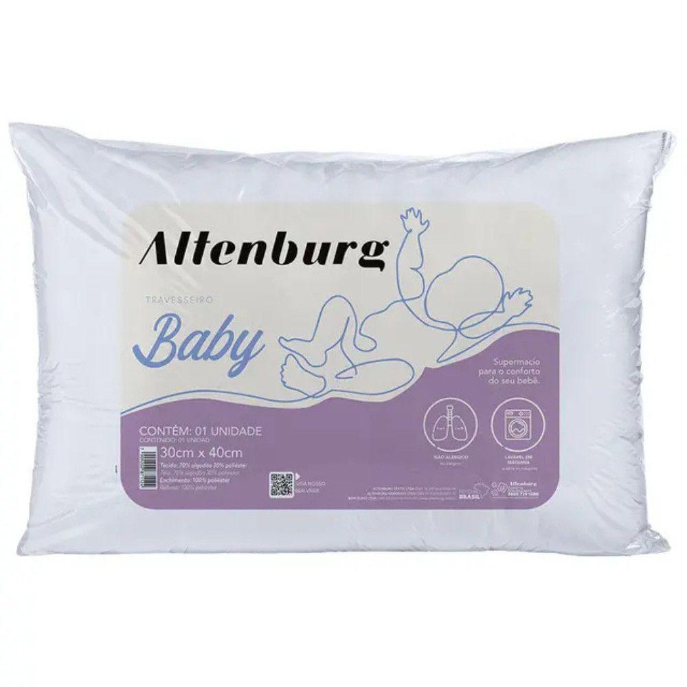 Travesseiro Infantil Poliéster Suporte Super Macio Baby Altenburg