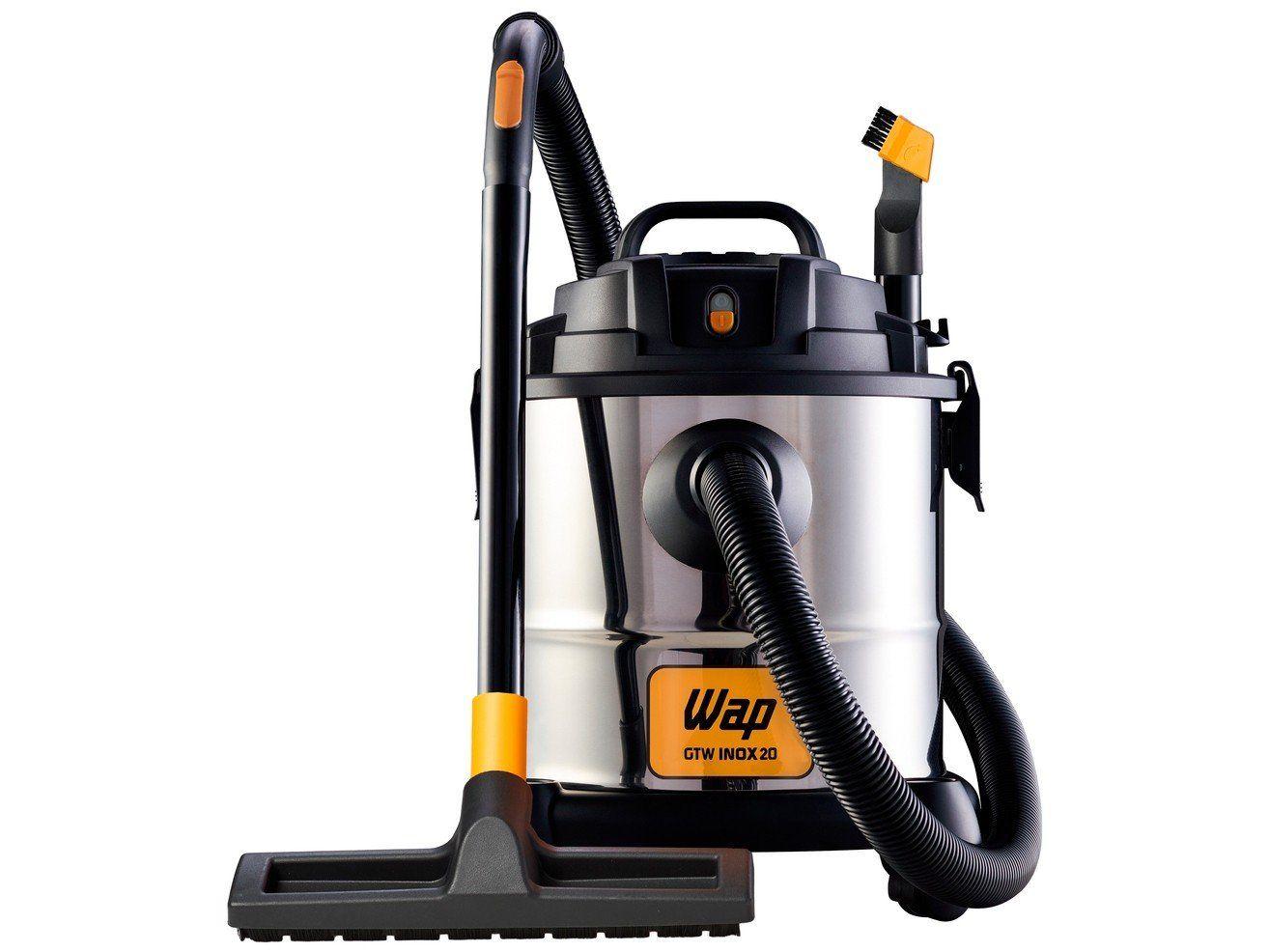 Aspirador Wap GTW Inox 20 Pó e Água 20L 1600W Filtro Removível Função Sopro