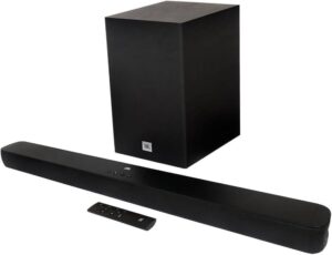 Soundbar JBL Bluetooth, Cinema SB180, 2.1 Canais, Subwoofer de 6,5" Sem Fio 110W RMS