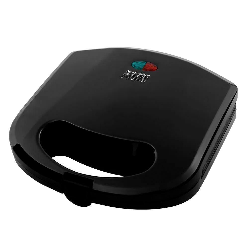 Sanduicheira Grill Fama Britânia Antiaderente Preto 127v
