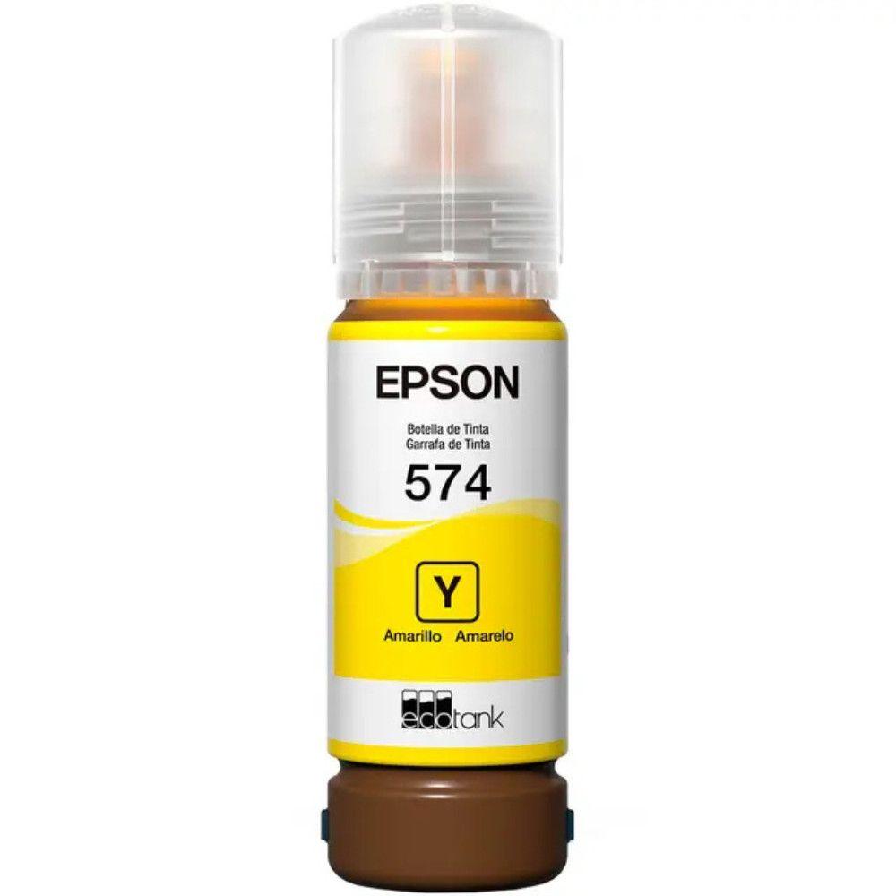 Refil para Tanque de Tinta Epson Amarelo 574 até 2.100 Fotografias