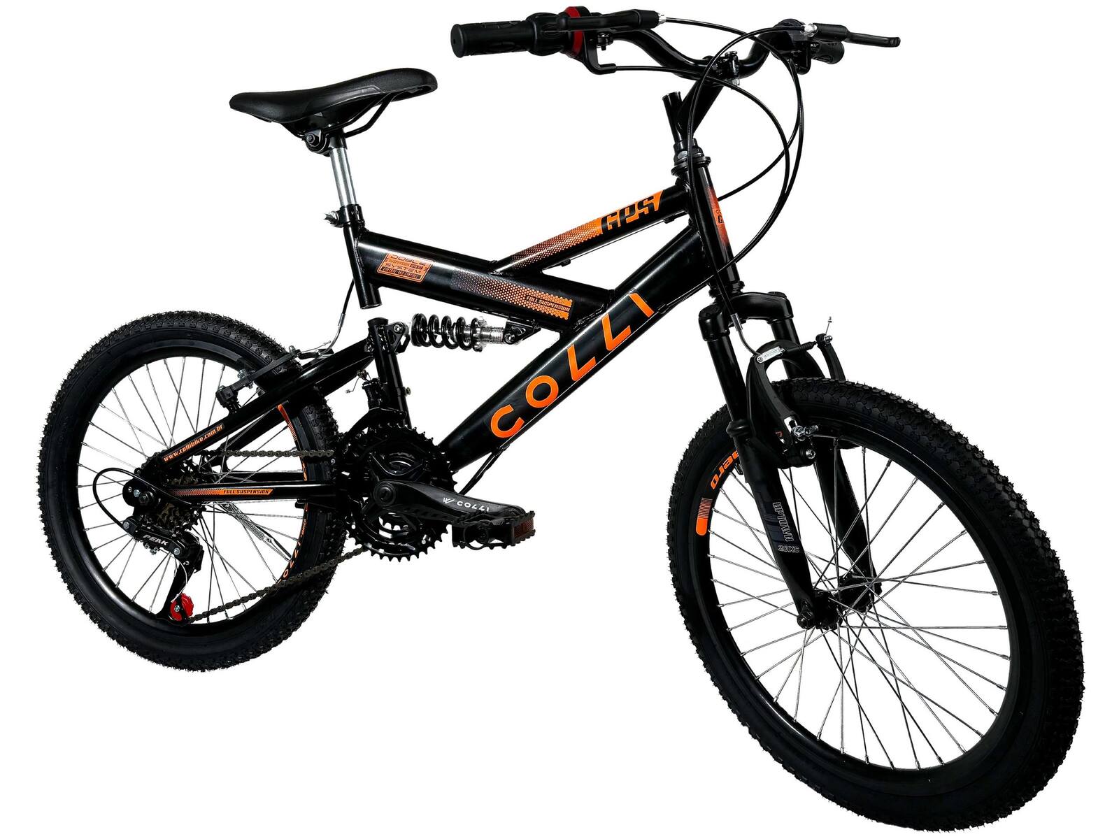 Bicicleta Aro 20 Colli GPS 21 Marchas Freio V-Brake Quadro Aço Carbono