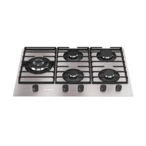 Cooktop 5 Bocas a Gás Mueller com Mesa de Alumínio e Tripla Chama Bivolt - MCG5BL