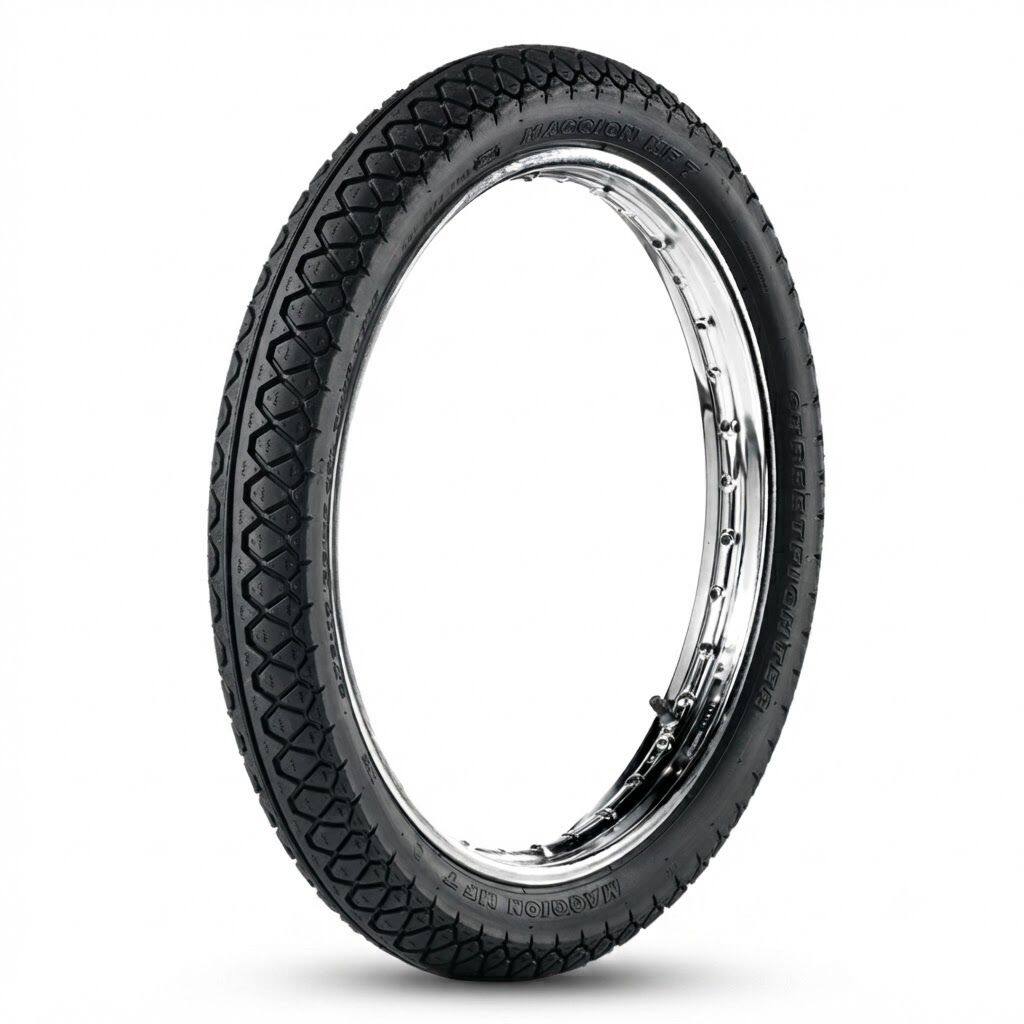 Pneu de moto 80/100-14 49l maggion streetfighter tt traseiro
