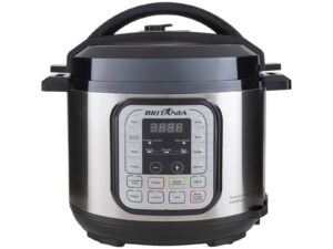 Panela Pressao Elétrica 5L Philco BPP02G Antiaderente Gold Preta Antiaderente 900w 11 programas