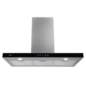 Coifa de Parede Fischer Infinity 90cm Vidro Preto Digital Touch Depurador 127V