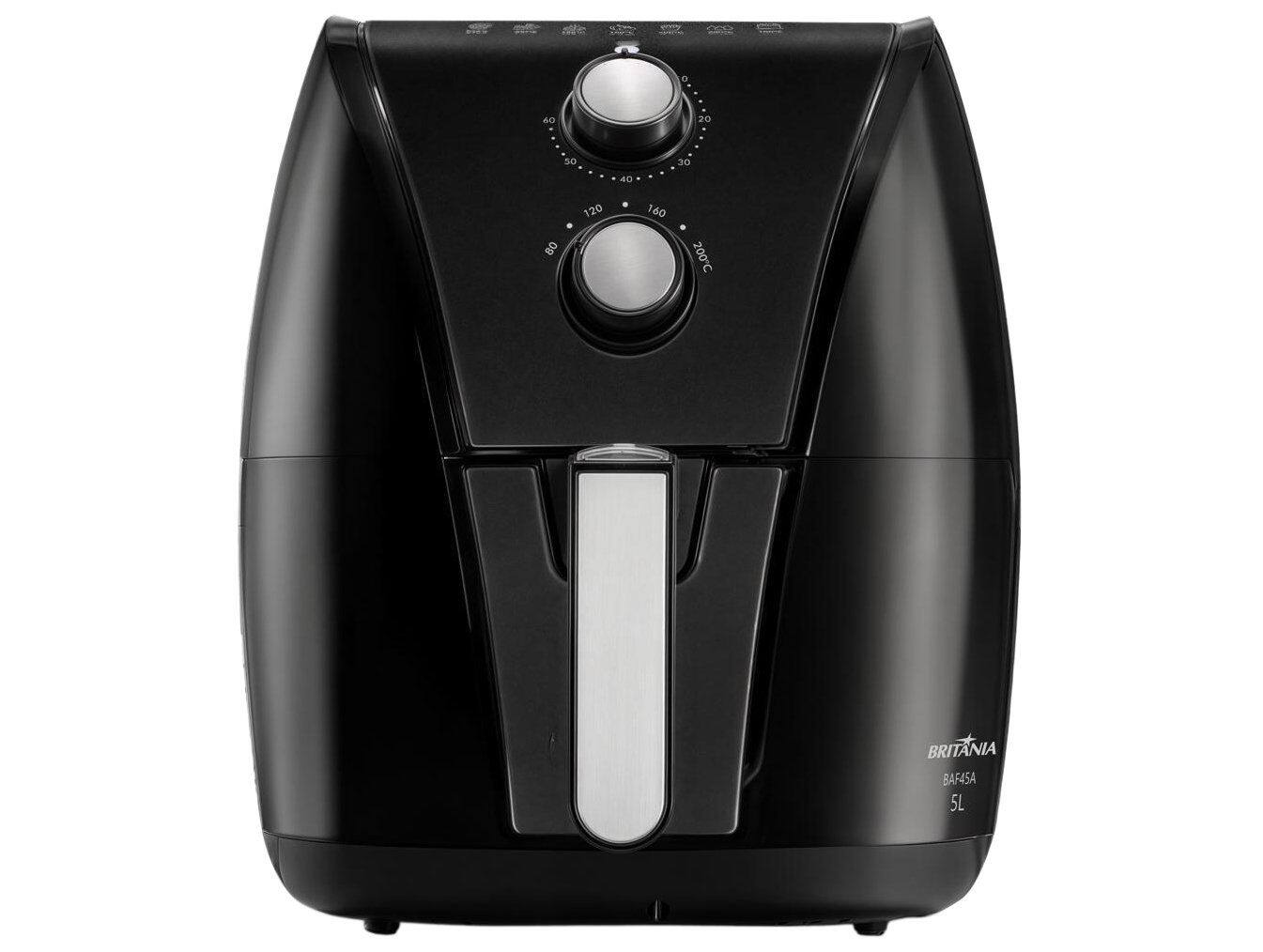 Fritadeira AIR FRYER Britania 5L 1500W BAF45A - 63801122 Preto 110 VOLTS