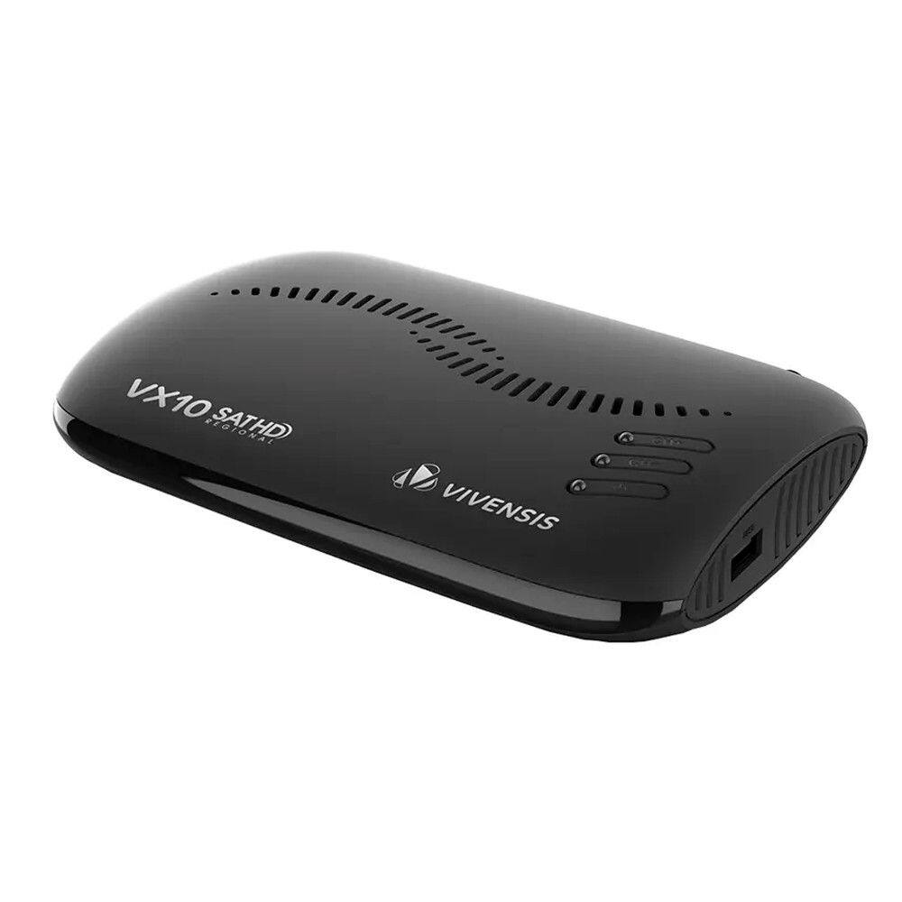 Receptor Vivensis VX10 Sat HD Digital Regional HDMI USB e RCA