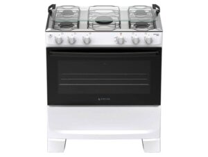 Fogão Mônaco Plus 5 Bocas Automático Mesa de Inox Forno Atlas