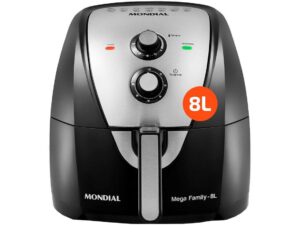 Fritadeira Elétrica Mondial Afn-80-bi Sem Óleo 8L 1900W Preto/Inox 127V 5993-01