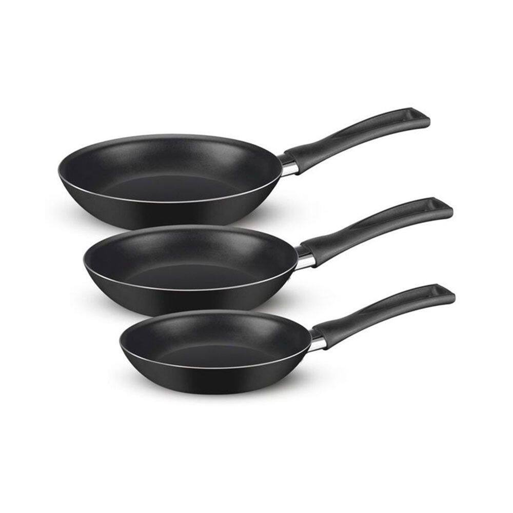 Kit de Frigideira Antiaderente Rochedo Basic C/3 PÇS 18CM 20CM E 24CM PÇS