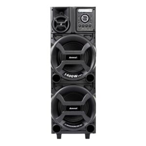 Caixa Amplificada Amvox Titan Black - 1400W RMS - TWS - Bivolt - Alça de Transporte - ACA1402