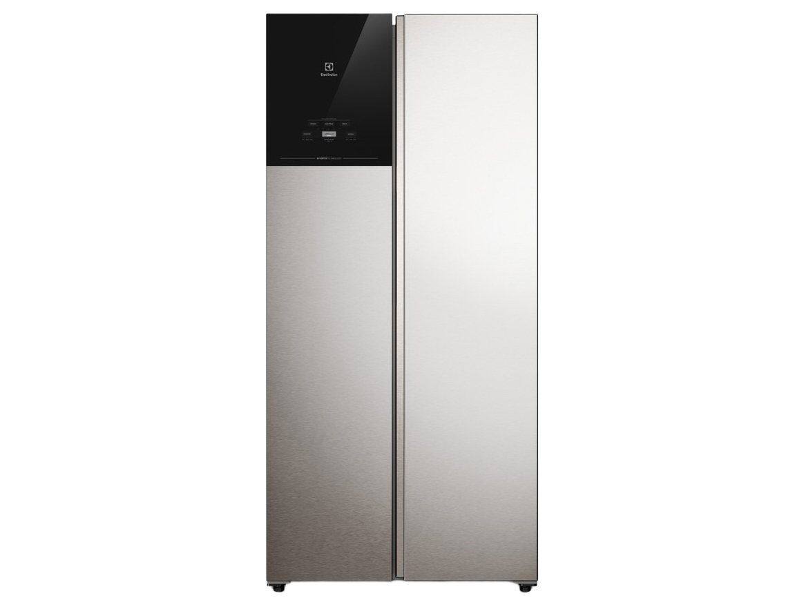 Geladeira Electrolux 431L Frost Free Side By Side AutoSense Inox Look ES40S