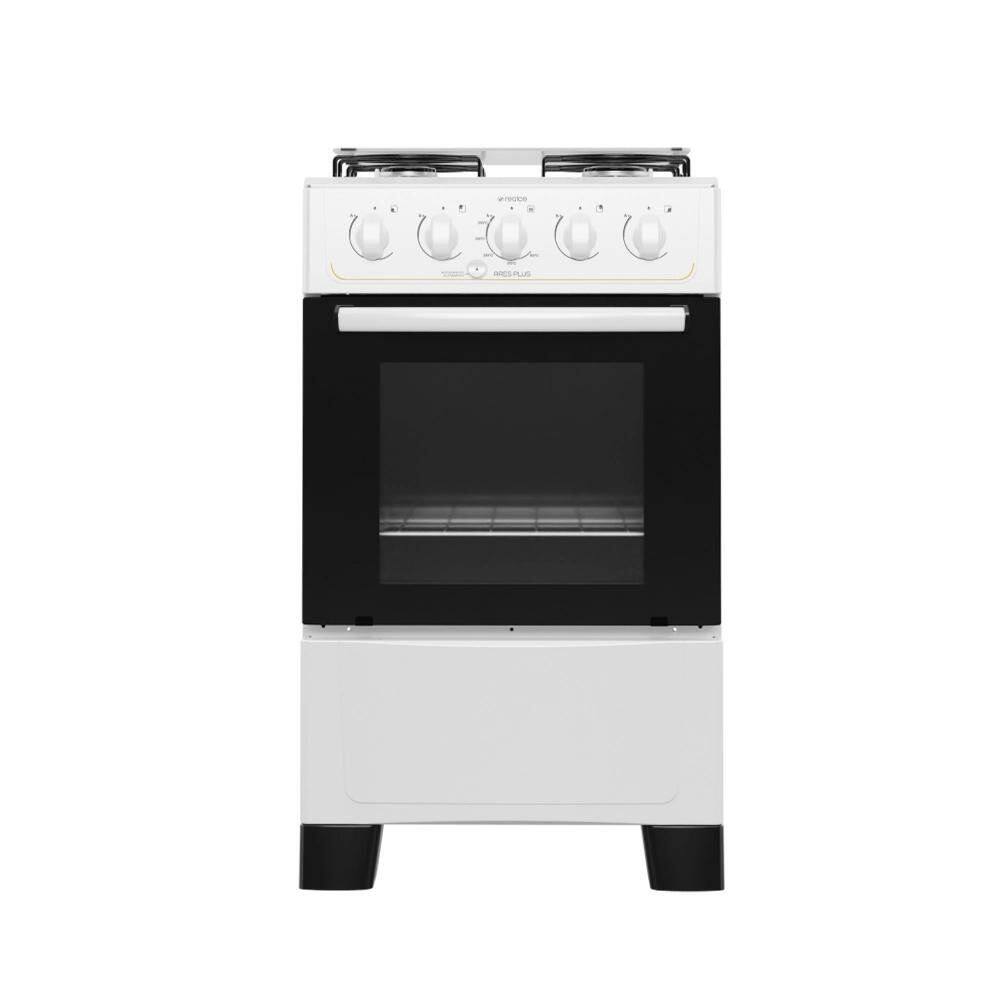 Fogão de Piso 4 Bocas Ares Plus Branco com Acendimento Automático - Realce