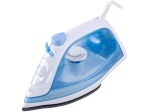 Ferro de Passar a Vapor Philips Walita DST1050 Serie 1000 com Base Antiaderente, Branco/Azul 220V