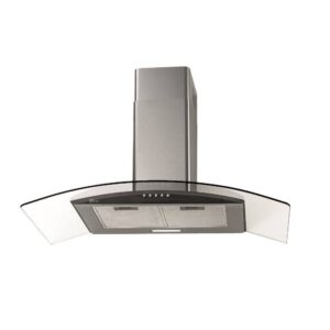 Coifa de Parede Fischer Fit 90cm com Vidro Curvo Inox