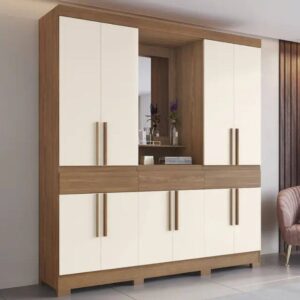 Guarda-Roupa Casal 10 Portas 3 Gavetas Capela B374 Henn Roupeiro