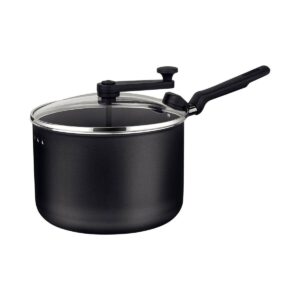 Panela Pipoqueira Grafite Tramontina Antiaderente de Alumínio com Tampa de Vidro 3,5L 20cm Loreto