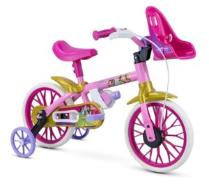 Bicicleta Infantil Aro 12 Princesas 2 Com Rodinhas - Nathor