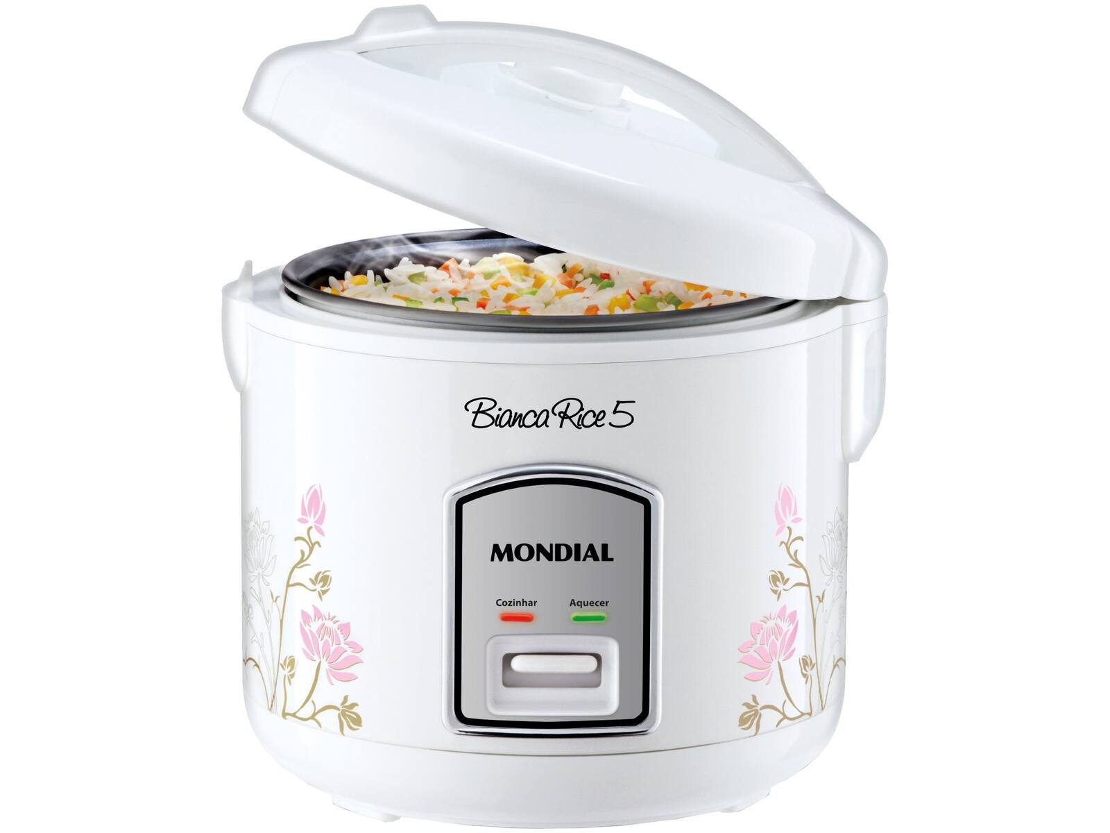 Panela Elétrica de Arroz 5 Xícaras Mondial Bianca Rice NPE-05 Branca