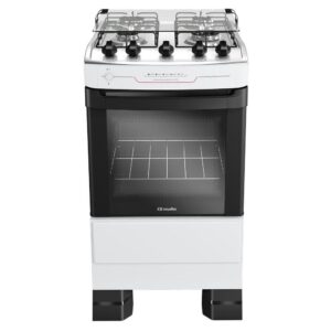 Fogão Mueller 4 Bocas Com Mesa Inox E Acendimento Automático Total Branco Mfi4bf Bivolt