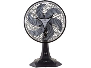 Ventilador de Mesa Britania 30cm Protect 30 SIX 6 Pás 3 Velocidades Preto