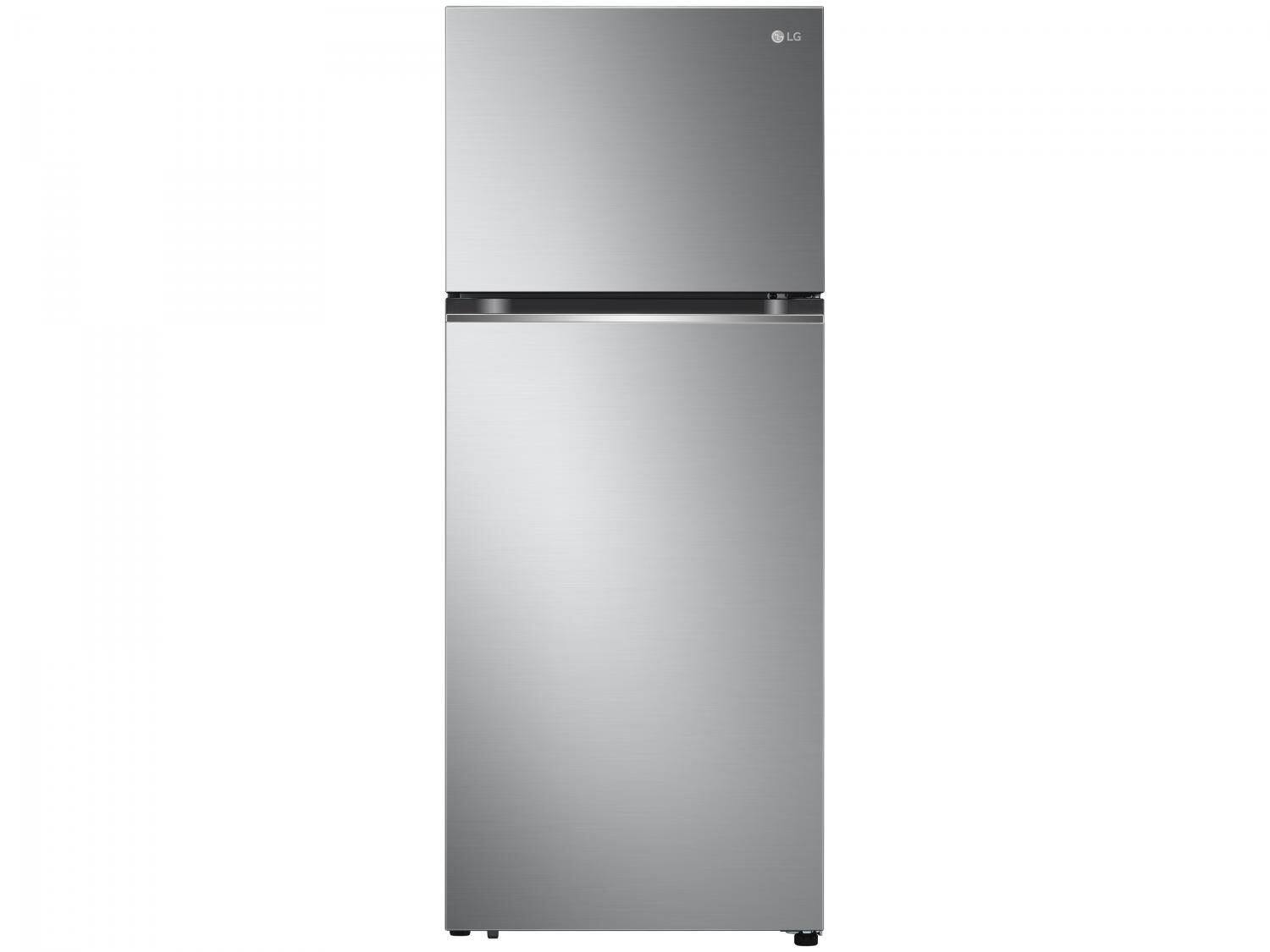 Geladeira LG Frost Free Inverter 395L Duplex Cor Inox Look (GN-B392PLM) 110V