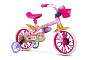 Bicicleta Infantil Princesas Disney Aro 12 Nathor com Rodinhas