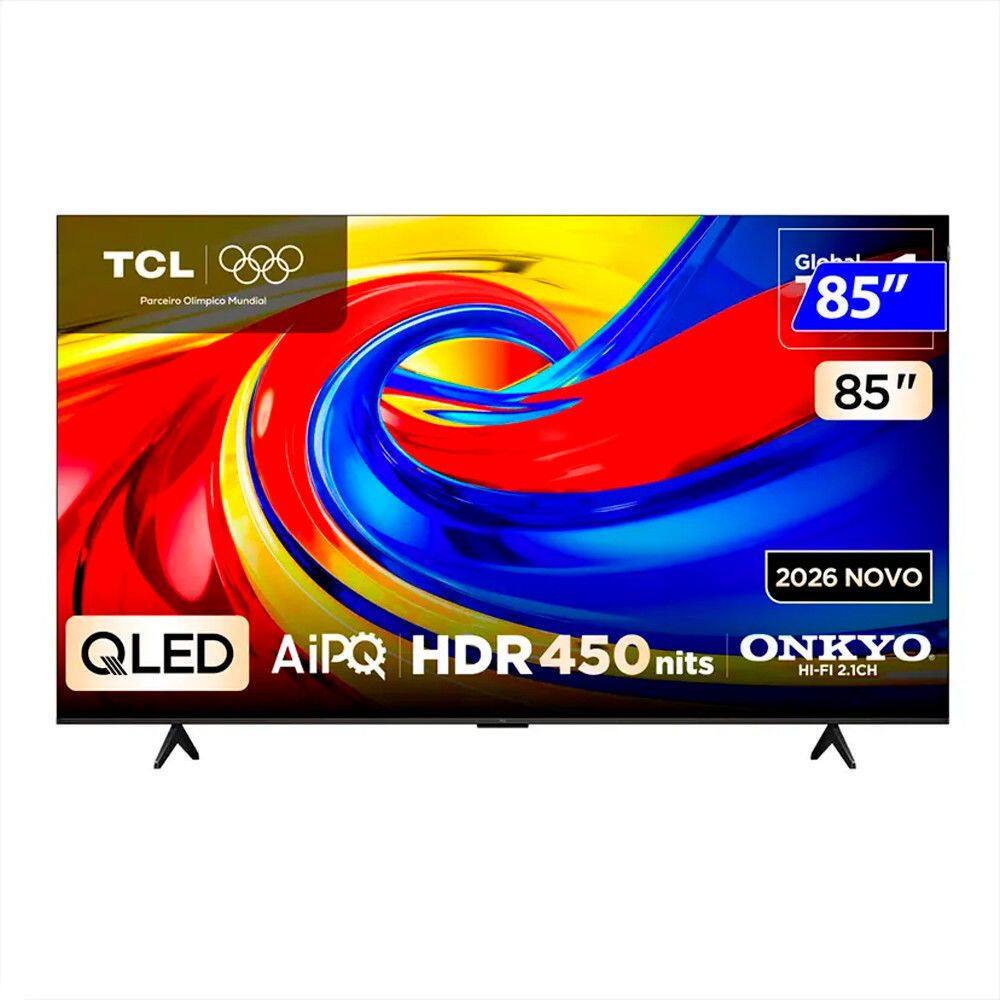 Smart TV 85P7L LED 85 4K Wi-Fi Google TV Comando de Voz TCL