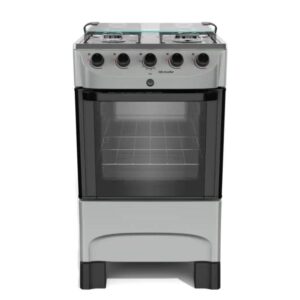 Fogão Mueller 4 Bocas, Acendimento Automático Total, Forno 48,1L Mesa Inox MFI4BB