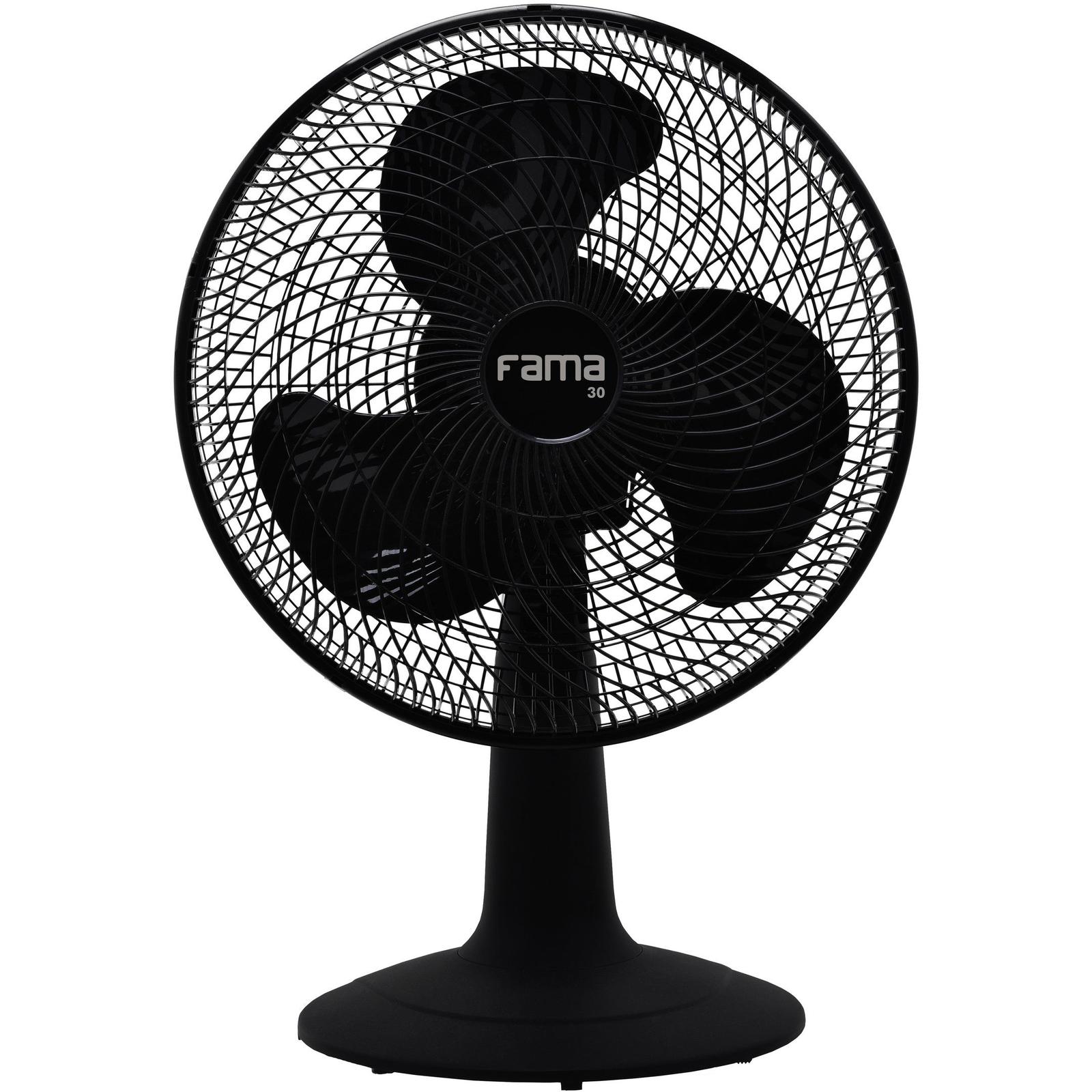 Ventilador de Mesa Britânia Fama 30CM 3 Velocidades 60W FVT30 - Preto - 110 VOLTS