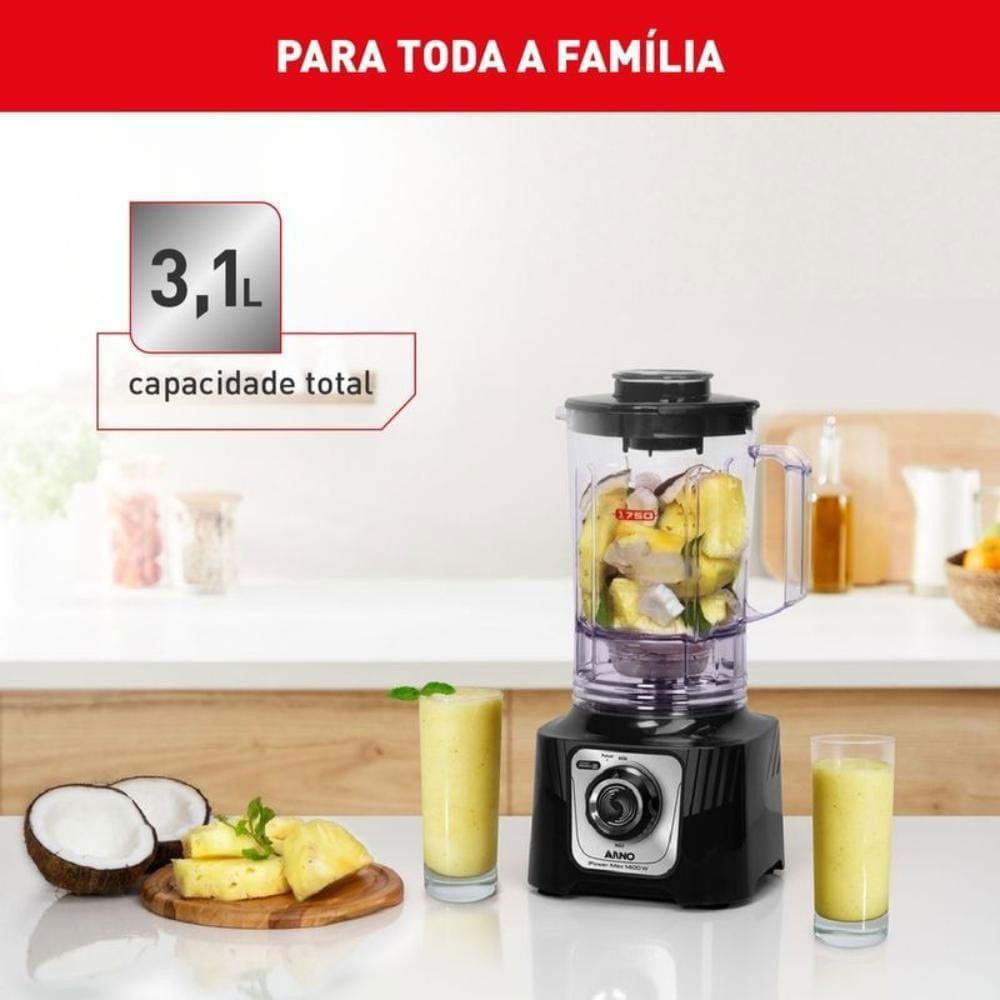 Liquidificador Arno Powermax 3,1L 15 Velocidades 1400W LN65