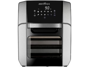 Fritadeira Air Fryer Britânia BFR2100P 12L 1800W 4 em 1 Assa Frita Desidrata Reaquece Timer 90min Temperatura 80-200C
