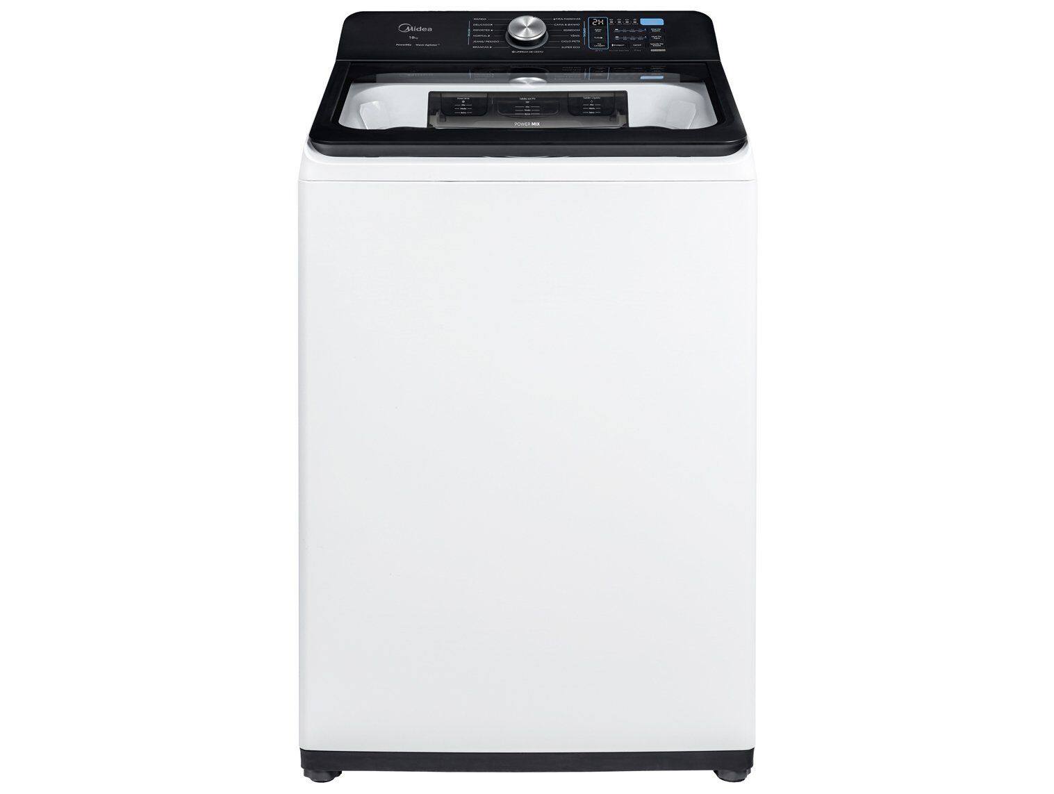 Máquina de Lavar MA512W140A/WK 14kg Automática Wave Agitador Midea