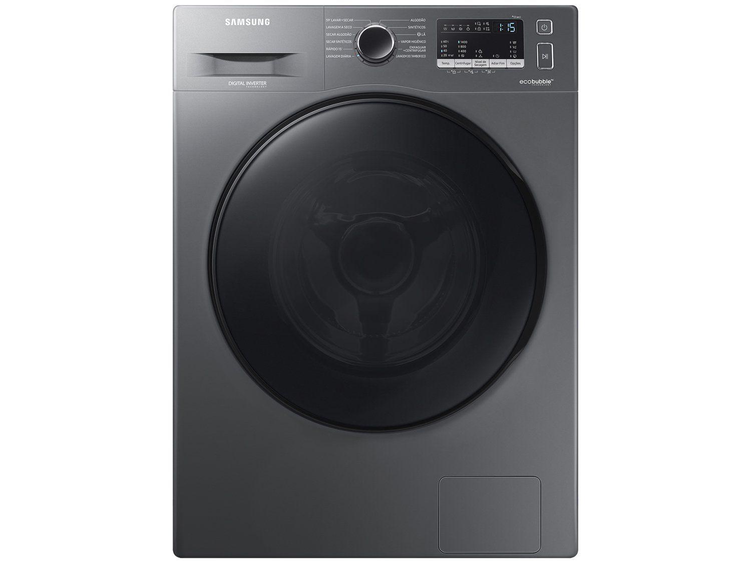 Lava e Seca Samsung WD11A com Ecobubble WD11A4453BX Inox Look 11/7kg